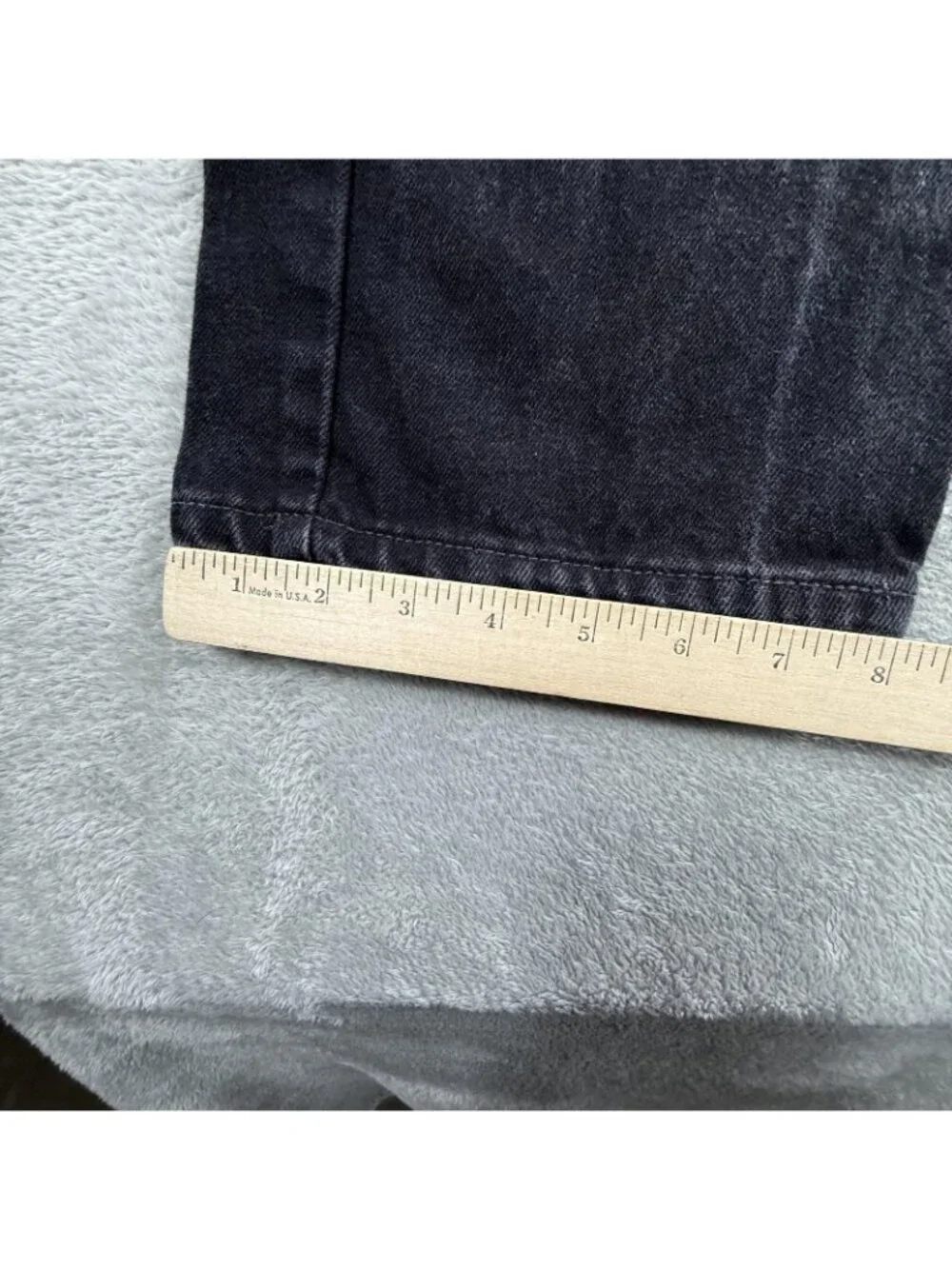 Vintage Levis 505 Jeans Mens 36x36 Black Regular Straight Zip Fly Made USA 90s